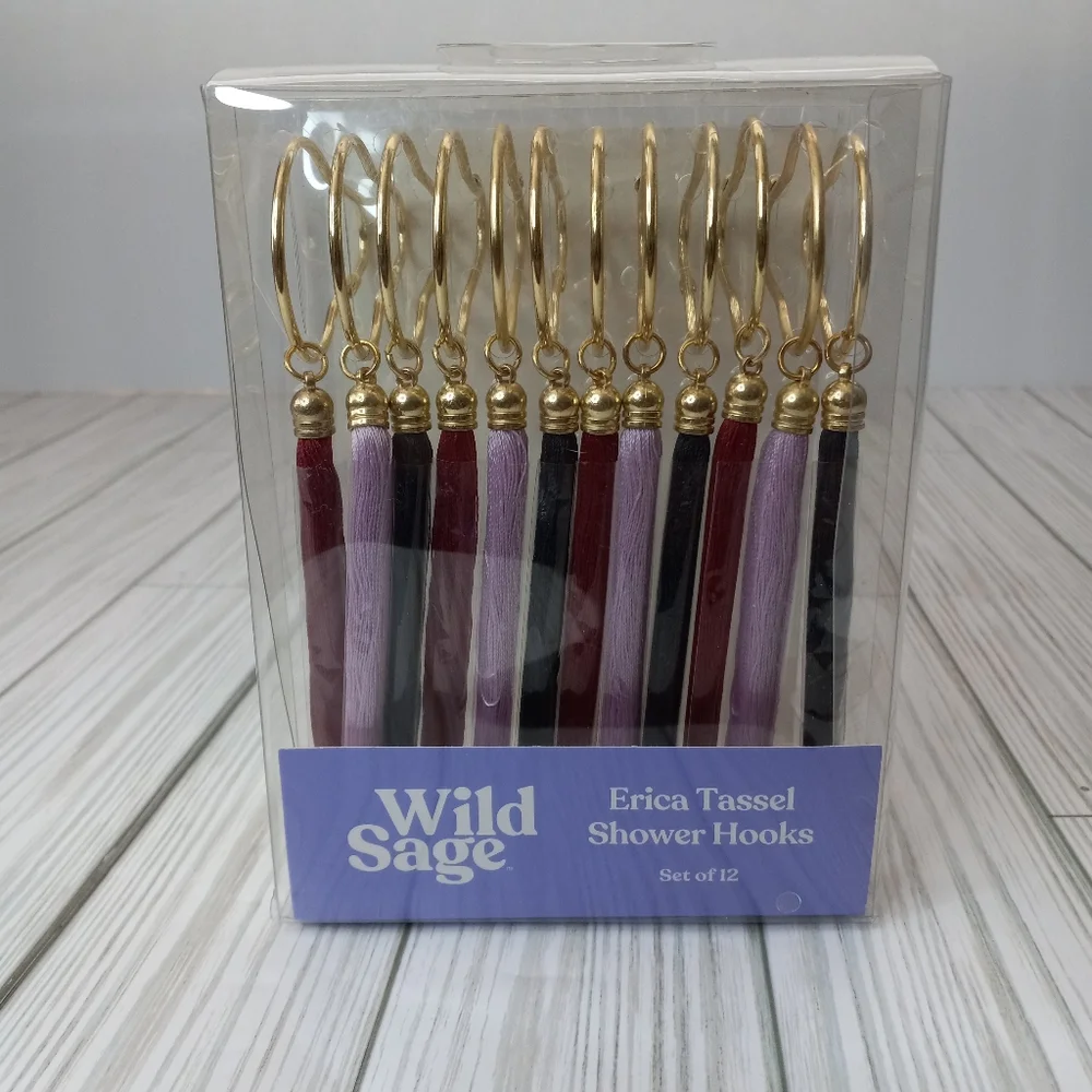 Wild Sage Erica Bohemian Shower Hooks (Set of 12)